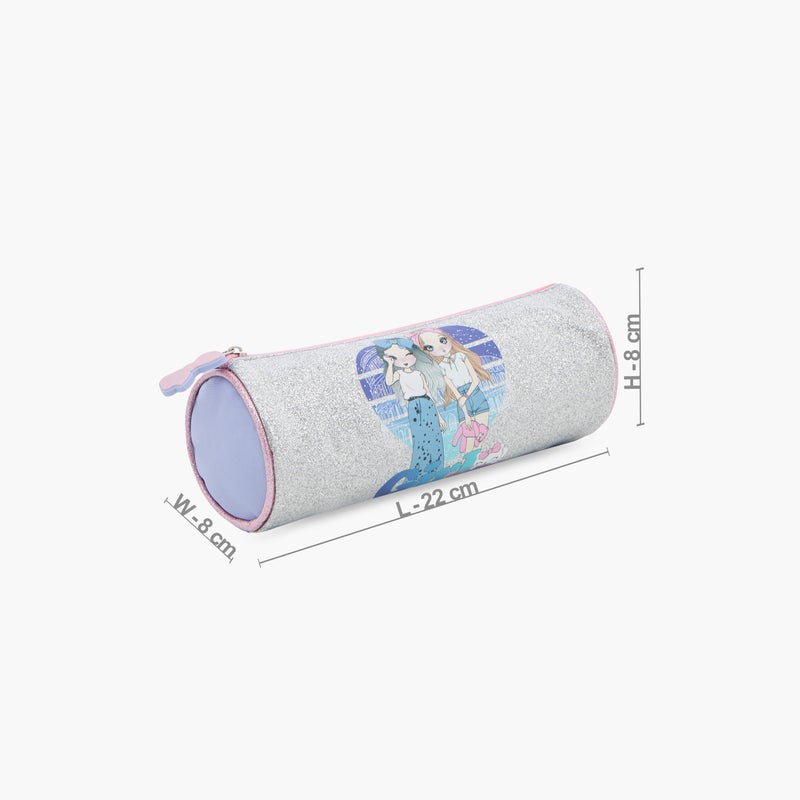 sami_studio Pouch-Dolls Girl Gang-Collection-1 Cmprt-Zip (Polyester ) Multicolour \ 22X8X8 - Image 2